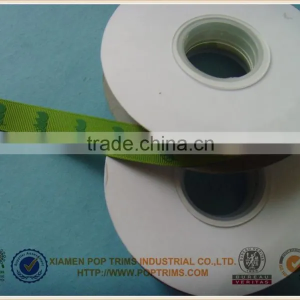 Green Puff Printed Grosgrain Ribbon photo-2