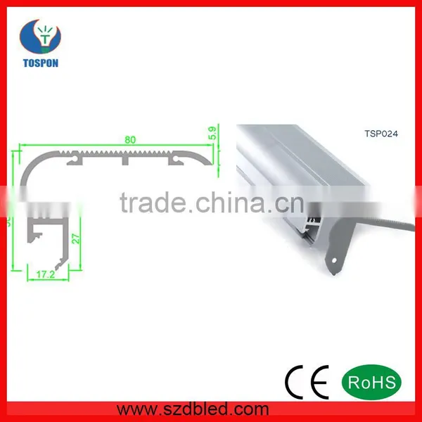 TSP024 China Supplier LED Stair Nosing/Aluminium Profile For Step Lights/LED Step Lights