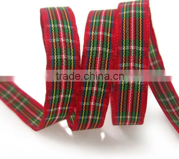 Classic Webbing Wire-edge Scottish Strap Plaid Ribbon/Check Ribbon/Grid Ribbon