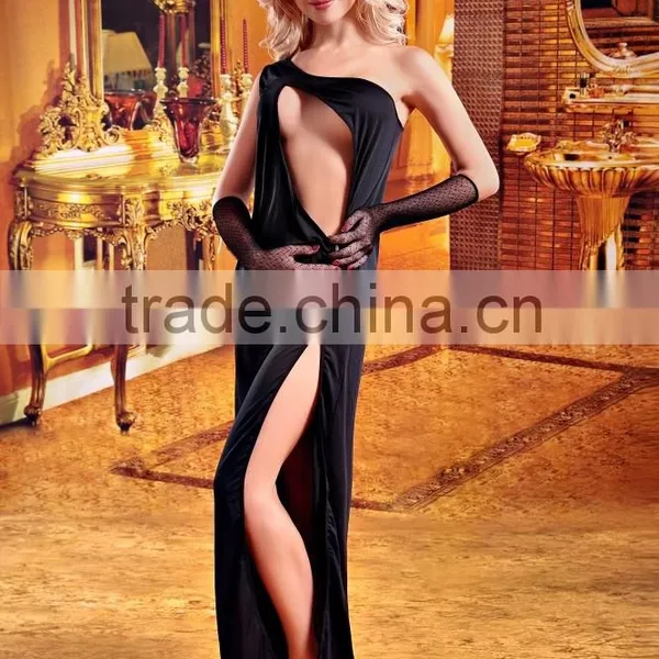 Temptlife Brand Glossy Black Temptation Lingerie Sexy Bodystocking Ecomerce Ladies Black Fishnet Sexy Lingerie Bodystock photo-3