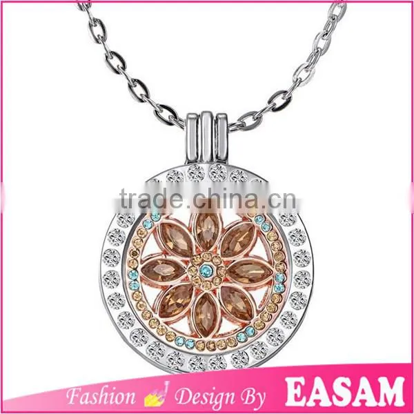 2016 New Design Alternative Crystal Locket Pendant Necklace photo-4