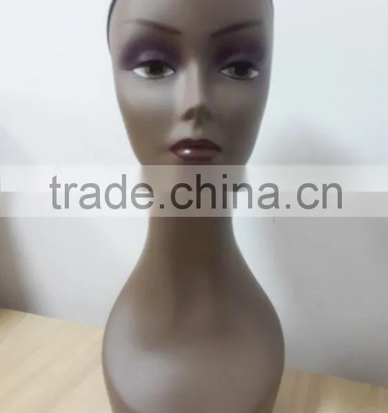 Glass Fiber Reinforced Plastics Material Mannequin Head for Hair Wig Display photo-4