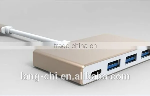 USB 3.1 Type-C /M to USB3.0/ F*3 Port + Type C/ F Adapter
