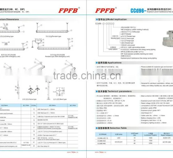 BPY Ex-proof Fluorescent Lamp With Louvers Tube Lamp photo-6