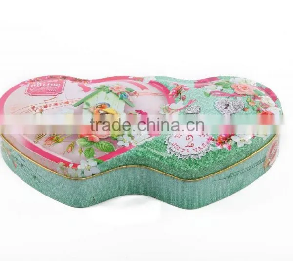 Heart Shape Package Tin Box Gift Tin Box
