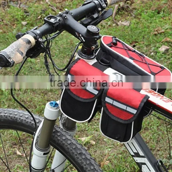 Popular Selling Polyester Rainproof Red Travel Bicycle Tube Bag photo-2