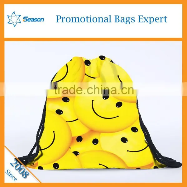 New Recycle Custom 600d Polyester Emoji Backpack Emoji Bag photo-5