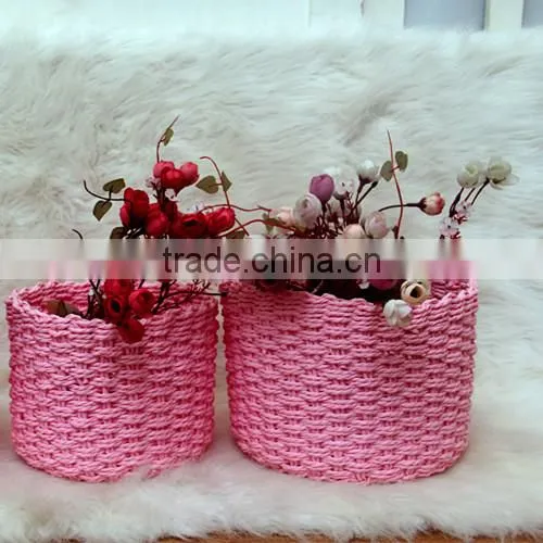 Cheap Round Gift Baskets, Storage Baskets, Set of 3 photo-5