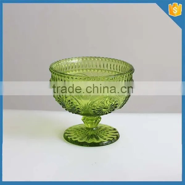 Stand Sunflower Mid-east Model Glass Ice Cream Bowl photo-5
