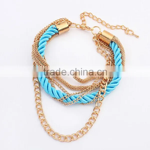 >>>2015 Hot Sale European American Style Bracelets Fashion Women Bracelet Handmade Multilayer Bracelet photo-3