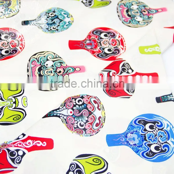 Types of Facial Make-up in Beijing Opera Printed Fabric photo-2