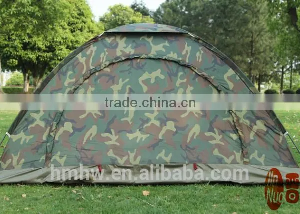 2 Persom Single Layer Double Door Camouflage Camping Tent photo-2