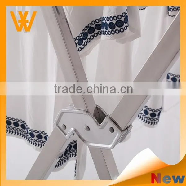 Vertical Telescopic X Type Stainless Steel Clothes Rack for Hanging Clothes photo-5