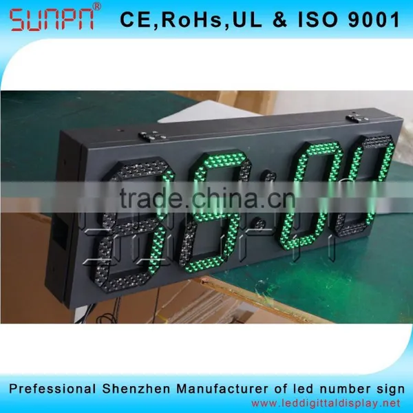 Canada Outdoor Waterproof Led Time And Temperature Sign Board 10inch photo-3