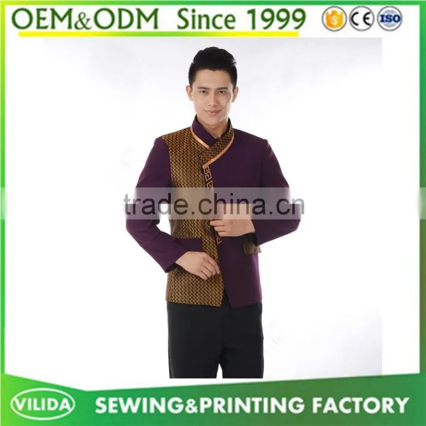 Customized High Quality Hotel Uniform for Waiter and Waitress From Guangzhou Factory photo-2