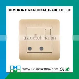 1 Gang Switch Universal Standard Gloden Socket photo-5