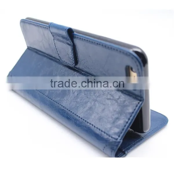 High Quality Shockproof Smart Slim Leather Wallet Flip Case With 3 Card Slots Stand Function Case Cover for IPhone 6s/ 6 / Plus photo-3