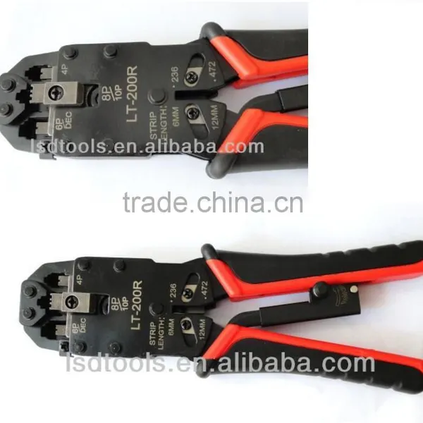 LSDbrand LT-200R RJ10 RJ11 RJ12 Modular Plug Crimping Amp Network Tool for Rj45 Keystone Jack Network Hand Tools Crimper photo-3