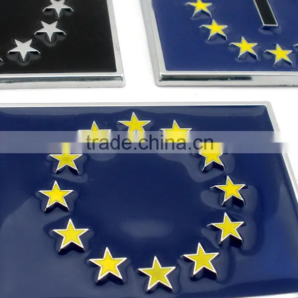 Custom Car Badges Union Flags Chrome Sticker Logo Plate photo-3