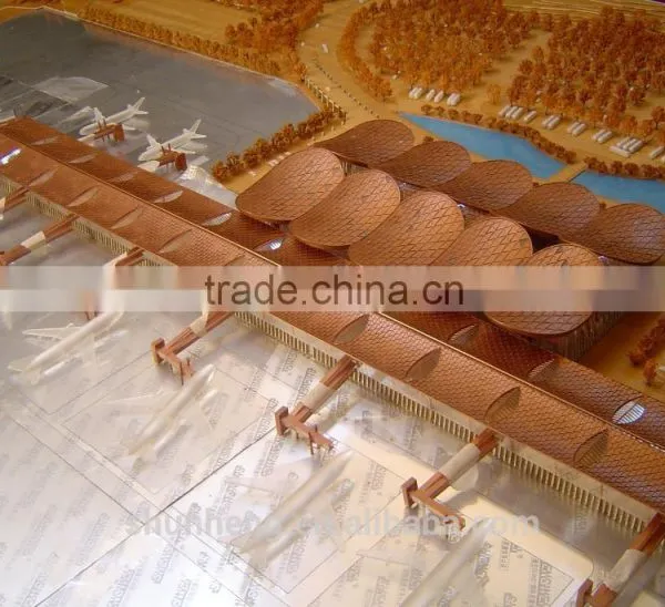 Custom Wooden Airport Scale House Model/architectural Scale Model Making Service photo-3