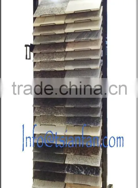 SR502 Metal Free Standing Tile Display Stands With Wheels for Neolith Tiles photo-2