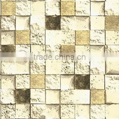 New 3d Vintage Home Decor Wallpaper for Bathroom Tile Design photo-6