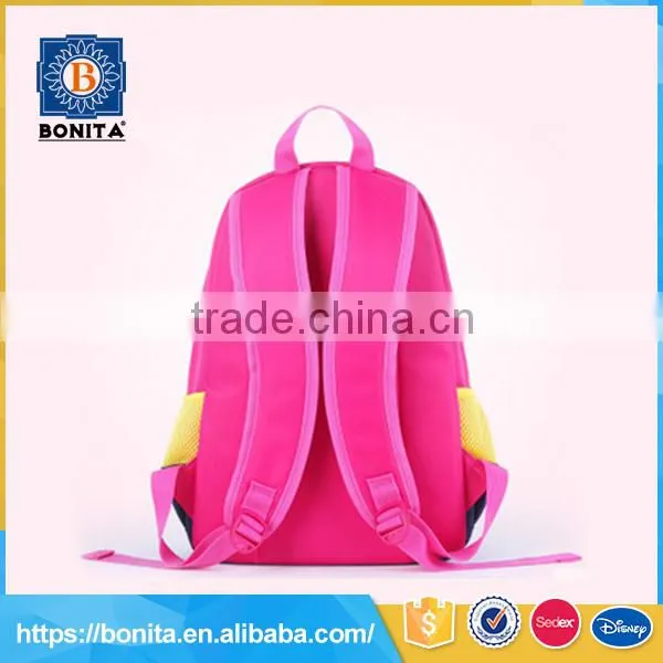 Trendy Girls Pink Yellow Black 3 Colors Bag School Backpack With 600d photo-2
