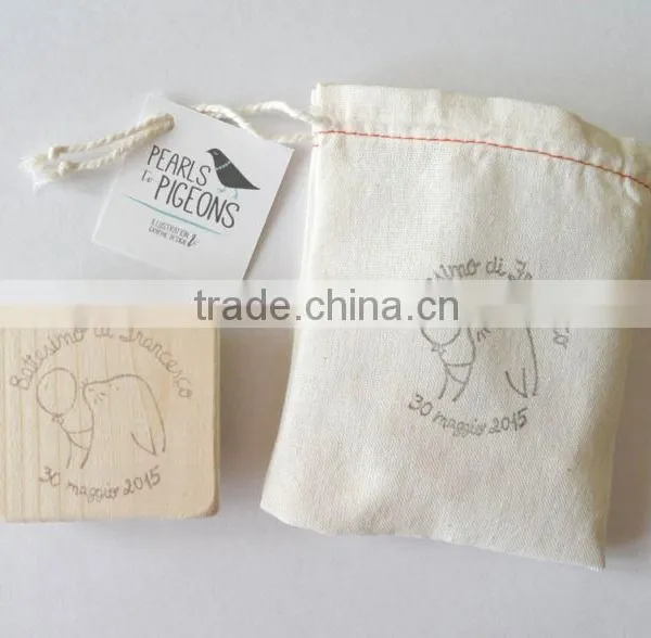 Wholesale Custom Printed Muslin Bag With String photo-4