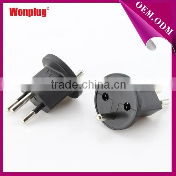 250V/10A high quality environment material france to swiss plug adapter