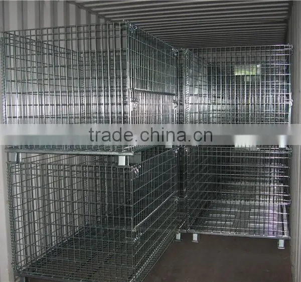 Wire Container Storage Cage Wire Mesh Container photo-3