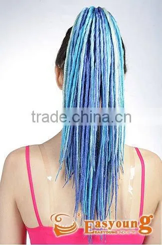 Dreadlock Ponytail Hairpieces, Claw Clip Braids Hair Extension photo-2