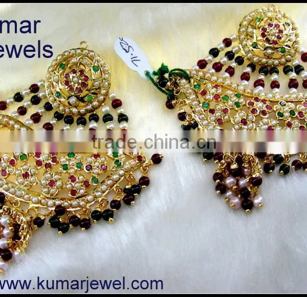 Broad Multi Jadau Danglers