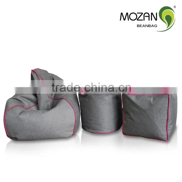 Linen Fabric Beanbag Chair / Bean Bag Stool photo-2
