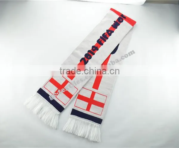 China Manufacturer Hot New Product for 2015 Fashion World Cup Acrylic Knit Fans Scarf photo-2