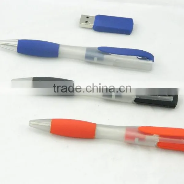 Creative Colorful Crystal Pen Usb Memory Plastic Transparent USB Pen Sticks Christmas Promition Gift With Your Logo photo-3