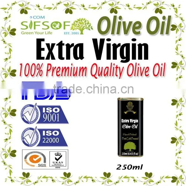 Premium Quality Extra Virgin Olive Oil. Pure Natural Olive Oil With ISO9001 Certification. 250 ml Metallic Tin photo-2