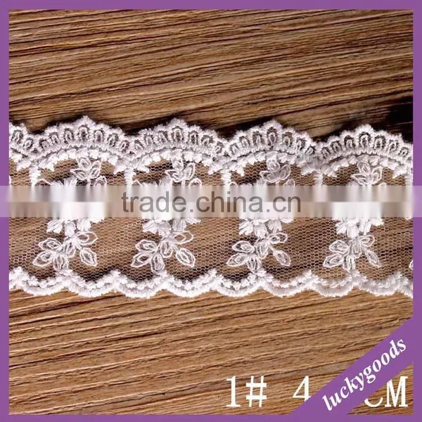 LLS005 4.7cm DIY White Cotton Lace Trim Wholesale photo-2