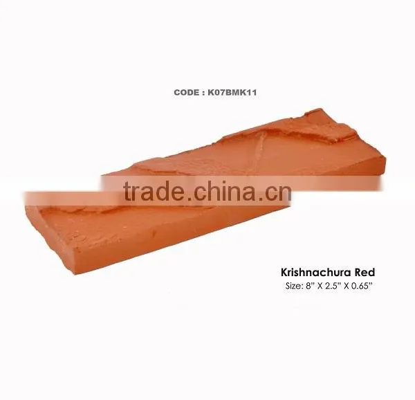 Maintance Free Architectural Clay Wall Tiles CT-5 Designed (Krishnachura Red)