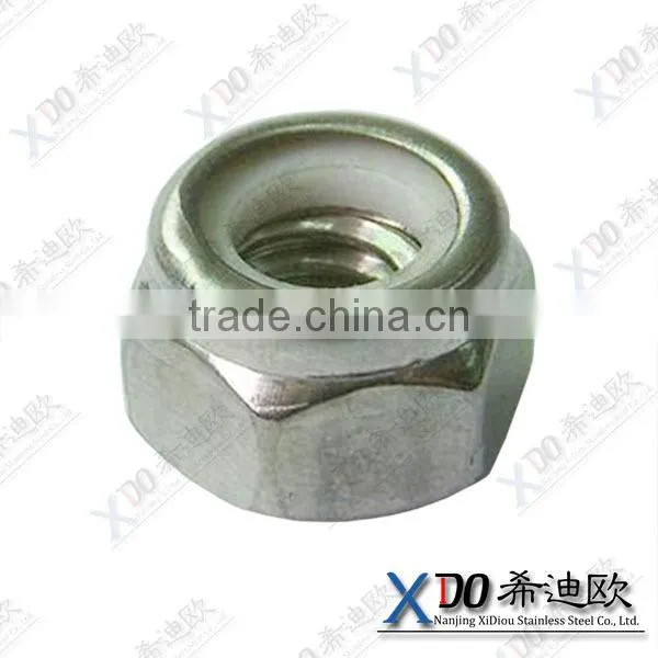 Inconel 625 Factory Low Price Stainless Steel Hot Sell Steel Lock Hex Nut With Nylon Insert photo-2