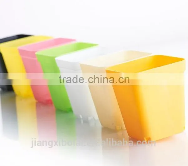 Garden Flower Pot,various Size Plastic Flower Pot ,colorful Square Flower Pots photo-5