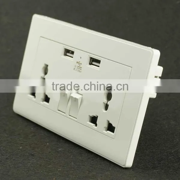Electric Usb Sockets and Switches With Wall Switch Socket photo-2