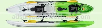 Best Seller High Quality LLDPE Double Sit on Top 2 +1 Seater Pedal Angling Fishing Kayak photo-3