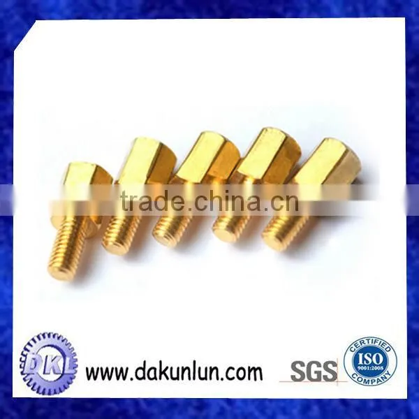China Custom Hex Brass Bolt With Thread photo-4
