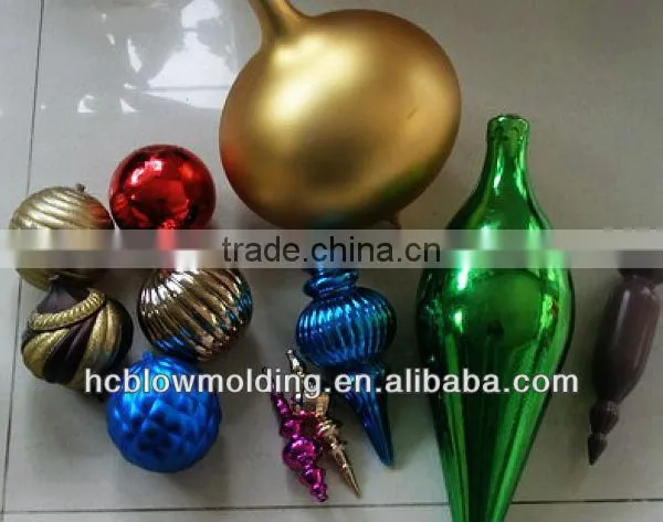 OEM Blow Molding Plastic Large Christmas Balls Plastic Christmas Shinny Ball photo-6