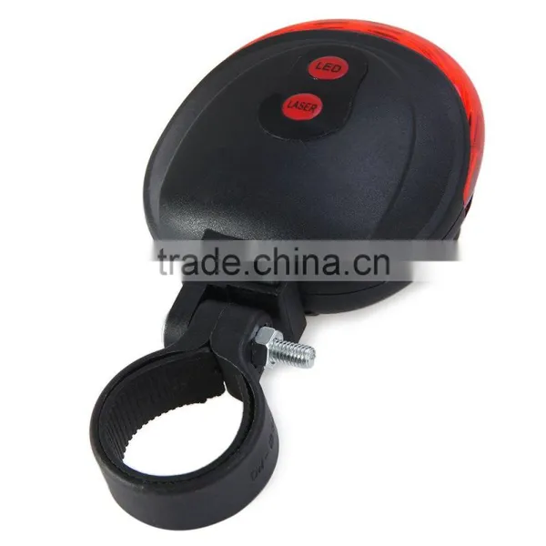 3 LED Lamps Waterproof Cycling Seatpost BikeTaillight Warning Flashing Light With Dual Laser Lines for Bicycle Accessories photo-3