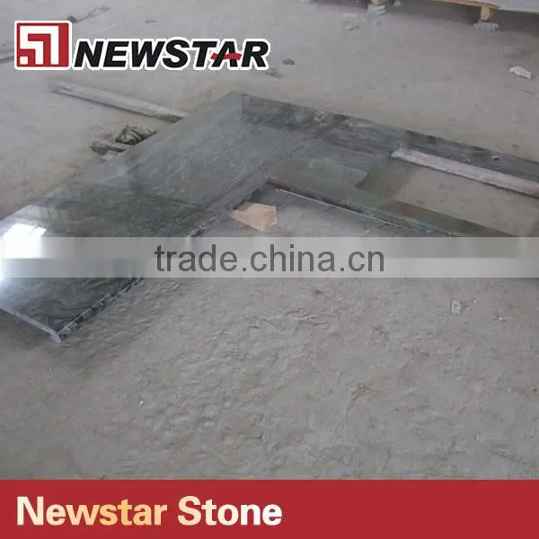Prefabricated Kitchen Counter Tops Multicolor Green Granite Countertop photo-3