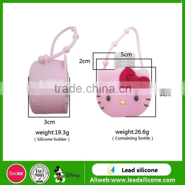 30ml Cute Cartoon Round Bottle Hand Sanitizer Holder photo-6