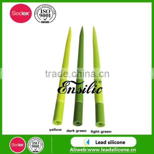Sedex and ISO Certification New Design Silicone Grass Leaf Shaped Ball Pen photo-2