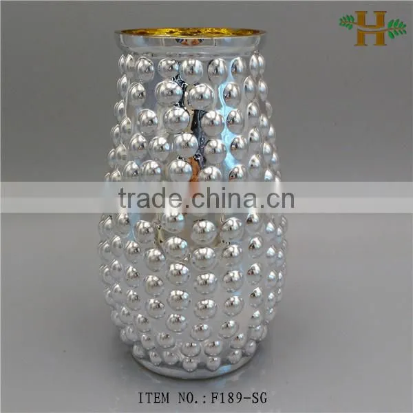 Accidented Colored Glass Vases for Flower Arrangements photo-4