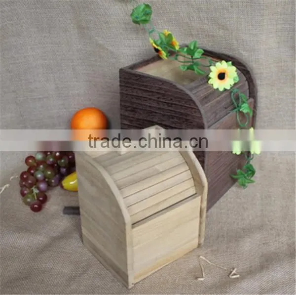 Factory Price Vintage Solid Wooden Remote Storage Box With Sliding Cover photo-4